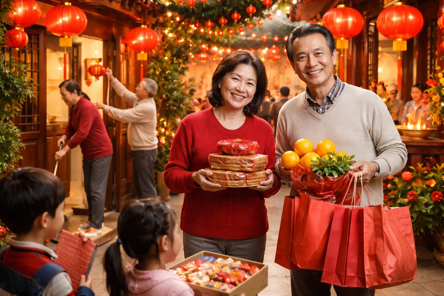 Perayaan Imlek, Tradisi Bersih-bersih Rumah dan Kumpul Keluarga