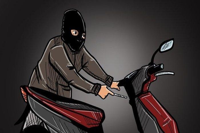 Terekam CCTV, Maling Motor Diringkus dan Tak Sempat Nikmti Hasilnya