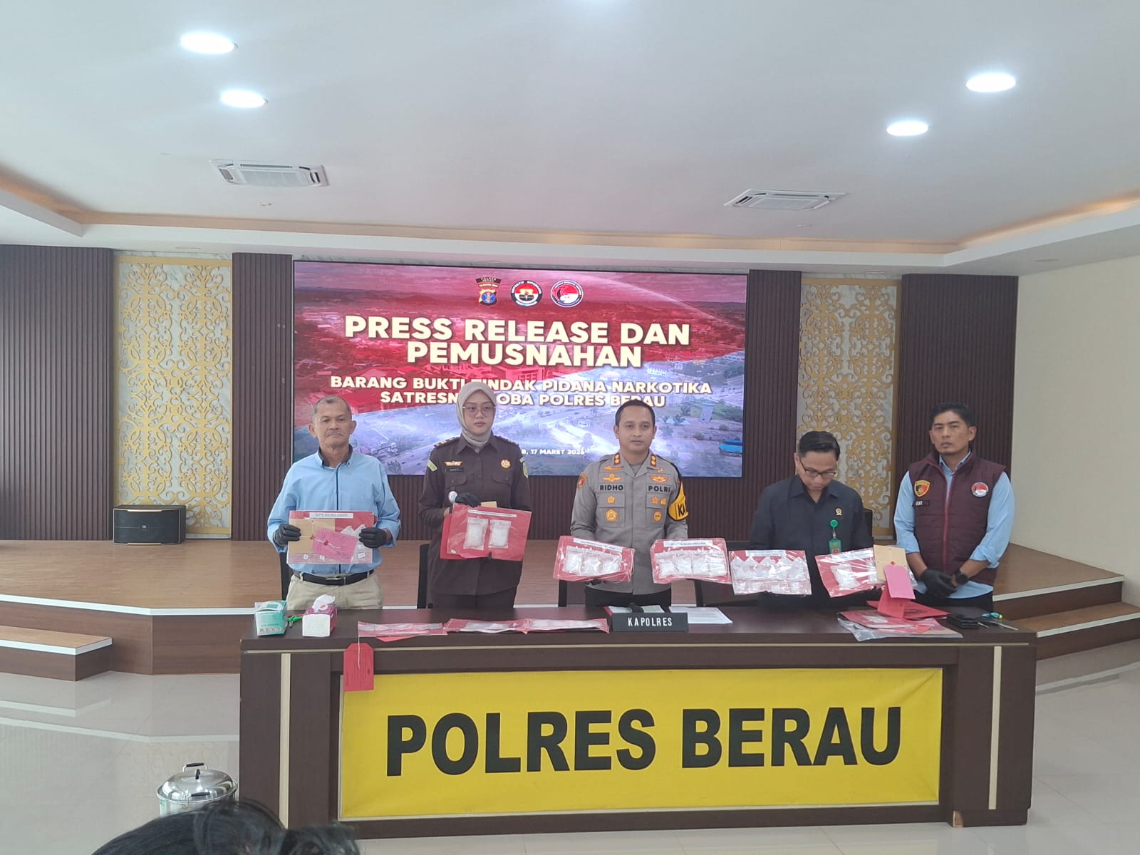 Peredaran Narkoba Meningkat, Sebulan Polres Berau Amankan 11 Tersangka