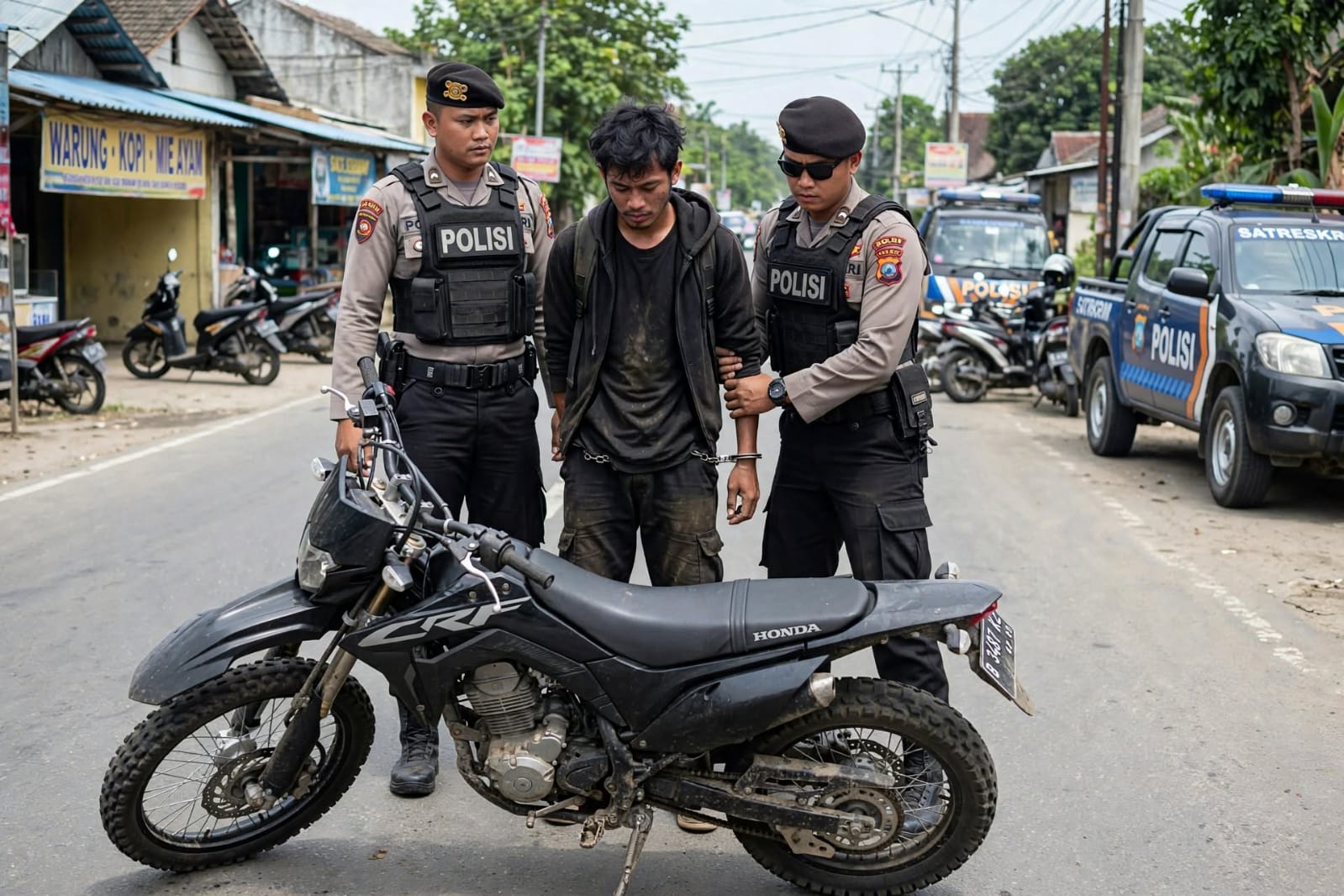 Gasak Motor di Tabang Subuh, Sorenya Diringkus di Kota Bangun